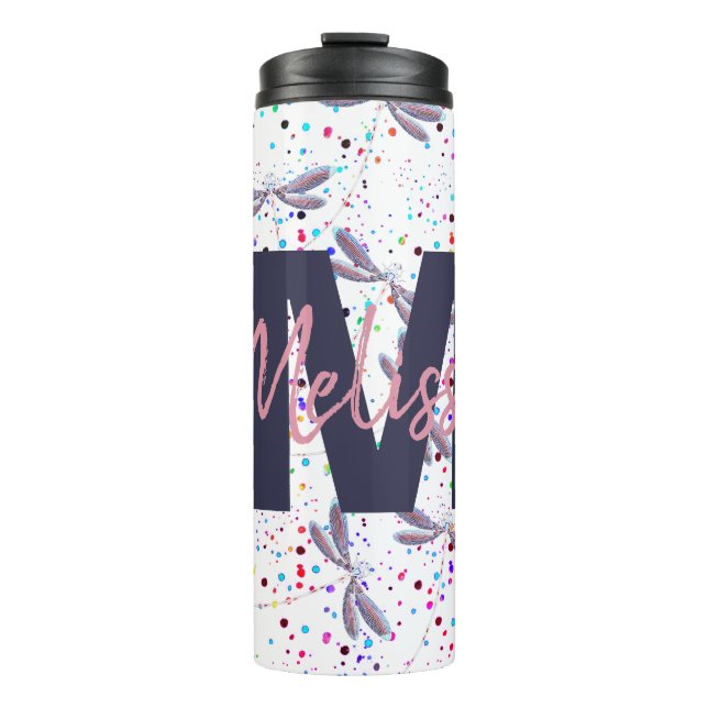 Termo Dragonflies personalizados en el Tumbler Termal de (Anverso)