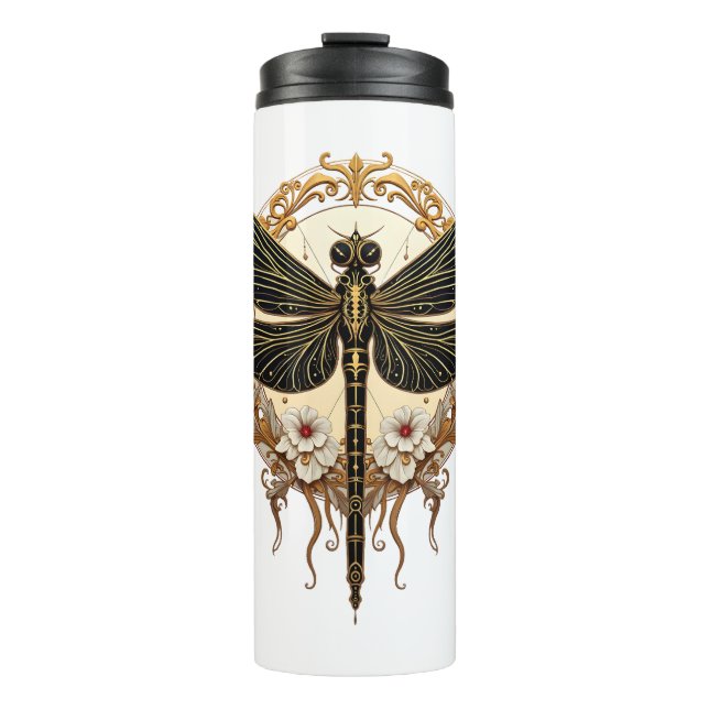 Termo Dragonfly Art Nouveau Elegant Steampunk (Anverso)