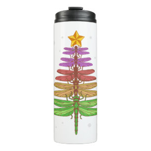Termo Dragonfly Christmas Tree Shirt Inspire Lover Xmas
