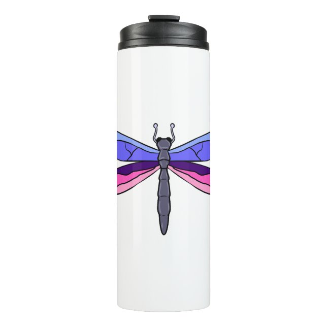 Termo Dragonfly del Orgullo Omnisexual (Anverso)