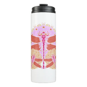 Termo Dragonfly lover insecto regalo mandala libélula
