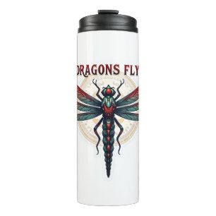 Termo Dragonfly Steampunk con máquina Guay - Vuelo con d