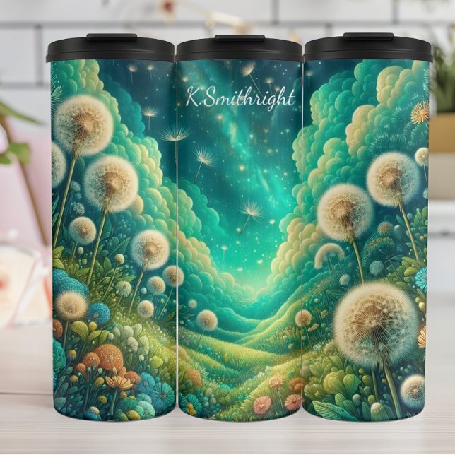Termo Dreamy Dandelion Meadow Noche Cósmica (Subido por el creador)