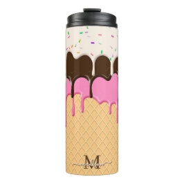 Termo Drenaje Crema De Hielo Rocia Monograma De Fanfón