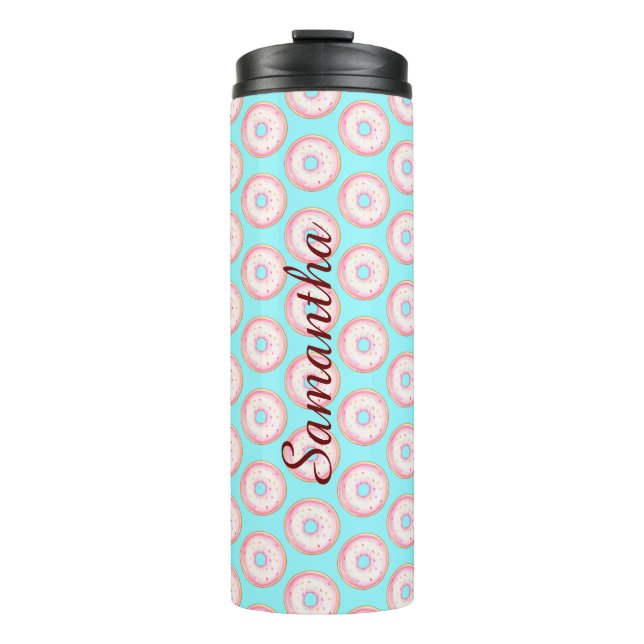 Termo Drenuelos de salpicaduras de color rosa (Anverso)