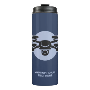 Termo Drone de texto de personalizado