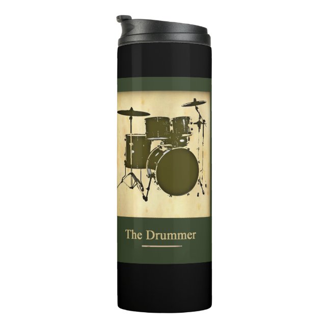 Termo Drums Drummer Music (Rotado hacia la derecha)