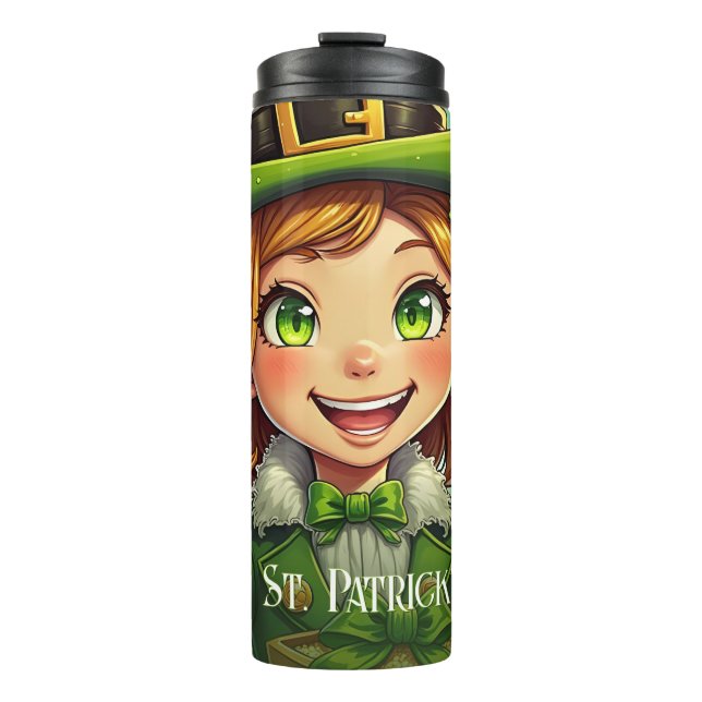 Termo Duende Alegre - Día de San Patricio Suerte (Anverso)
