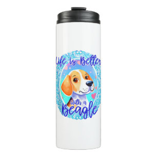 Termo Dueño beagle perro cachorro mamá beagle perro ador