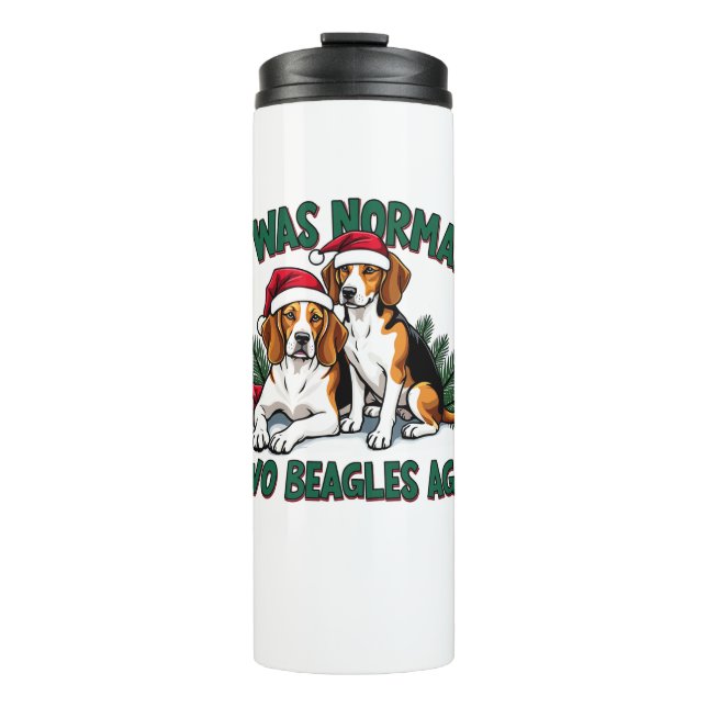 Termo Dueño de perro de Beagle Navidades Navidad Navidad (Anverso)