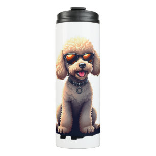 Termo Dueño de perro divertido Poodle amante de los anim