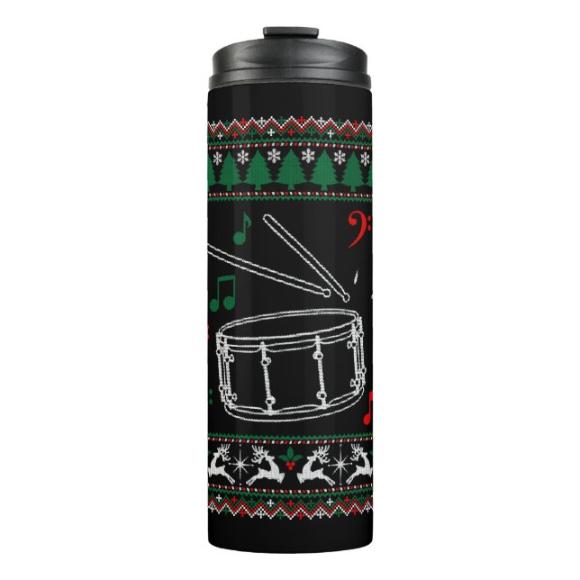 Termo Dulce de tambor de Bass Navidades feos (Anverso)