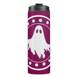 Termo Dulce Fantasma Espeluznante de Halloween Naranja y