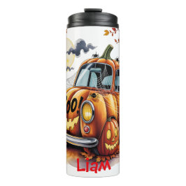 Termo Dulce Jack O Linterna de Halloween Calabaza Coche
