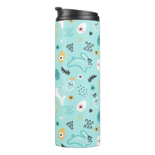 Termo Dulce Patrón de Conejo de Pascua conejitos kawaii