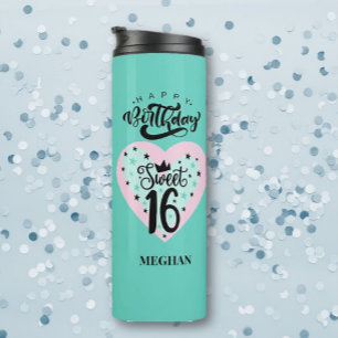 Termo Dulce personalizado 16 cumpleaños