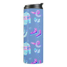 Termo Dulce y acogedor invierno Gear Hielo Patinaje acuá