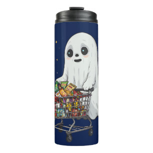 Termo Dulces Carrito de Compras Fantasma Divertido Hallo