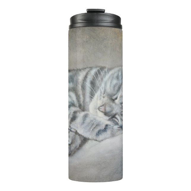 Termo Dulces sueños de un Shorthair británico (Anverso)