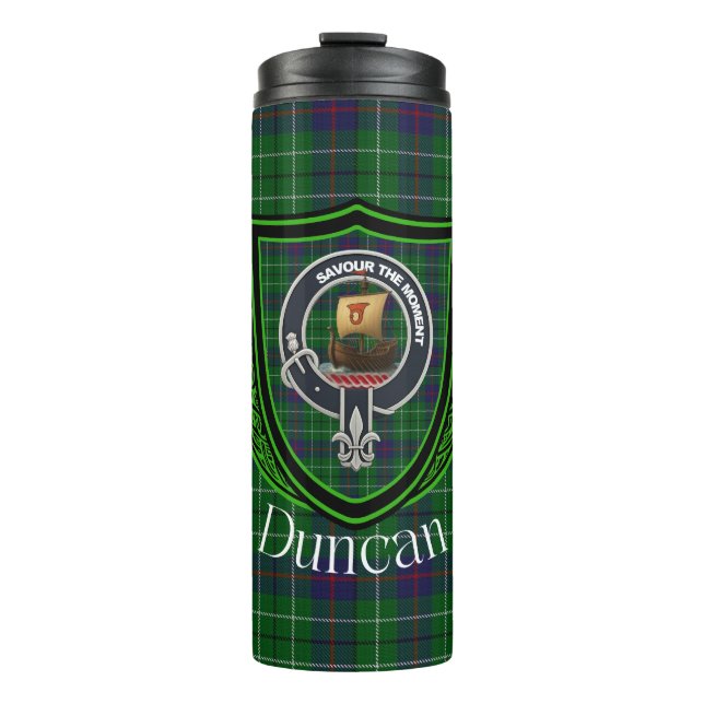 Termo Duncan Scottish Clan Tartan & Crest (Anverso)