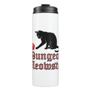 Termo Dungeon Meowster Funny RPG Cat con dados