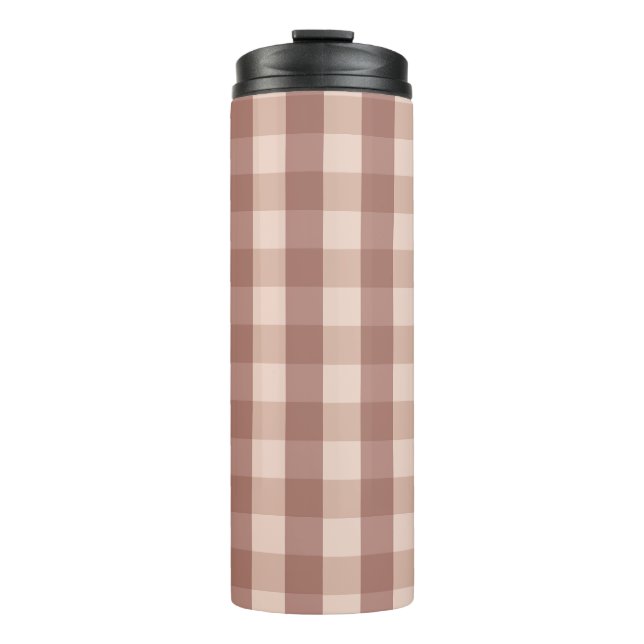 Termo Dusty Pink Gingham Checkered (Anverso)