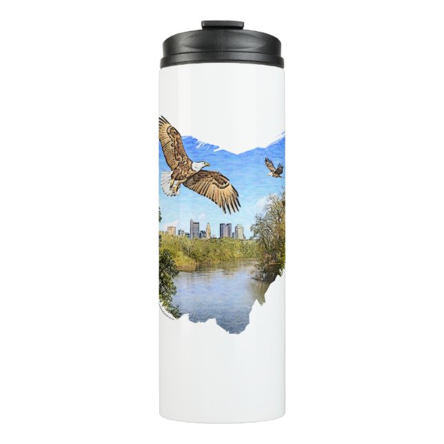 Termo Eagles Scioto River Columbus Ohio Thermal Tumbler (Anverso)