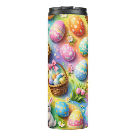 Termo Easter bunny and colourful egg pattern