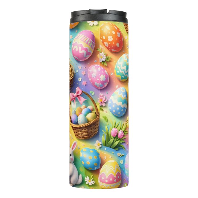 Termo Easter bunny and colourful egg pattern (Reverso)