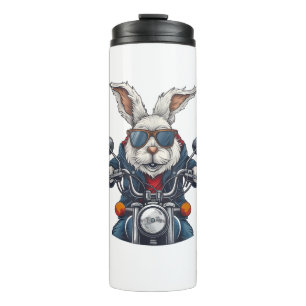 Termo Easter Bunny Rabbit Motorcycle Motorcicleta Biker