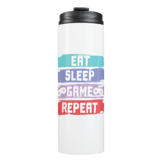 Termo Eat Sleep Game Repeat Controller (Anverso)