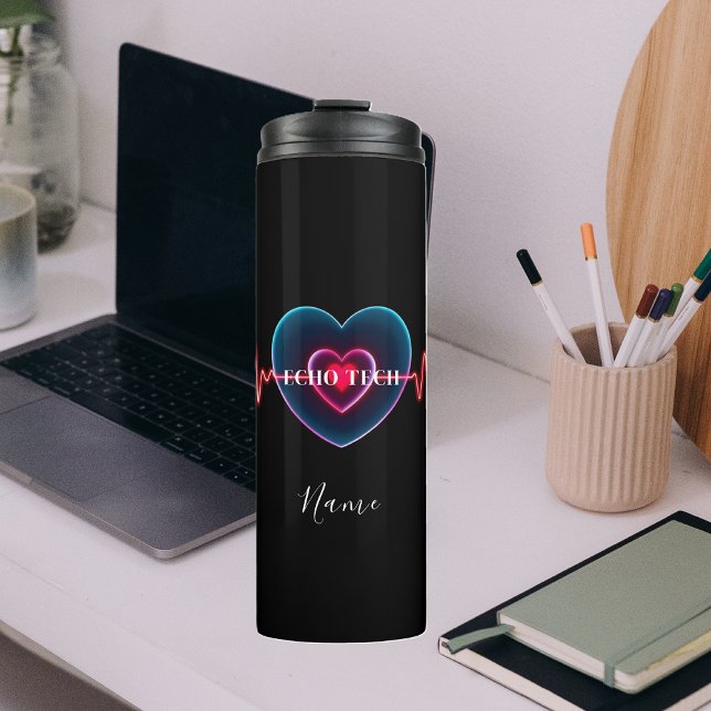 Termo Echo Tech | Heartbeat | EKG (Echo Tech | Heartbeat | EKG Thermal Tumbler)