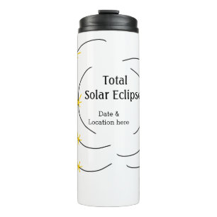 Termo Eclipse solar total añadir ubicación de fecha mita