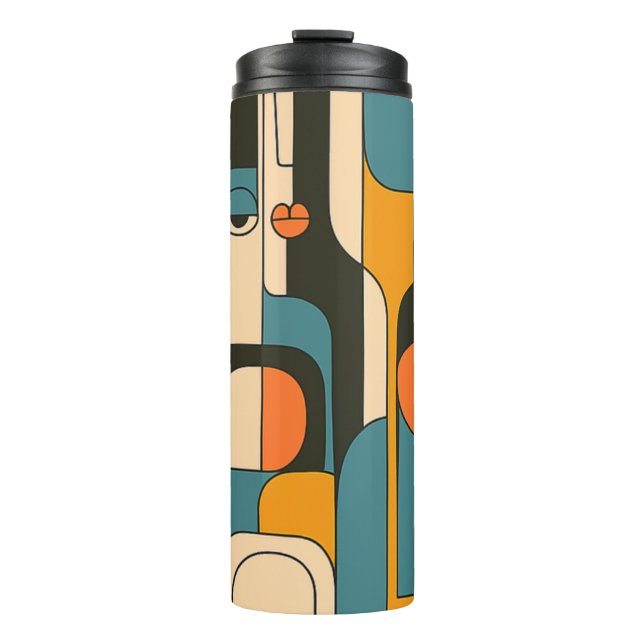 Termo Ecos Fragmentados: Un Reflexión Cubista Moderna (Anverso)