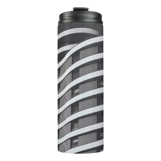 TERMO EDIFICIO COMERCIAL GRIS Y NEGRO (Anverso)