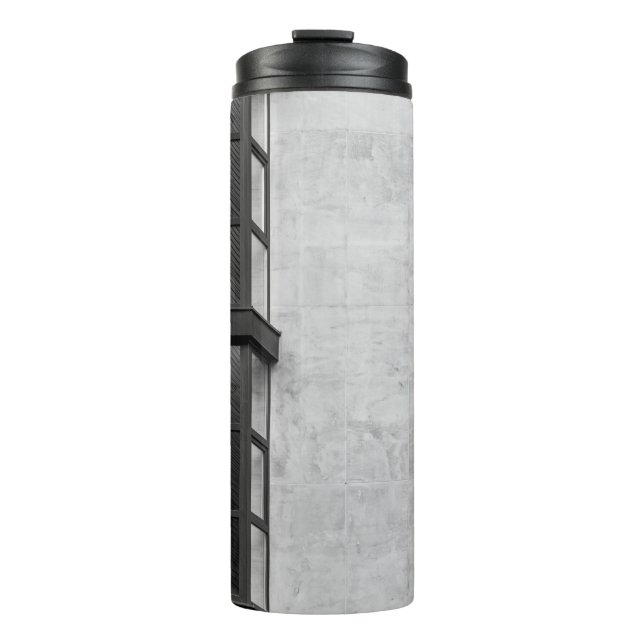 TERMO EDIFICIO DE CONCRETO GRIS CON VENTANA DE VIDRIO (Anverso)