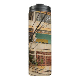 Termo Edificio de época colorido - vietnamita, antiguo,