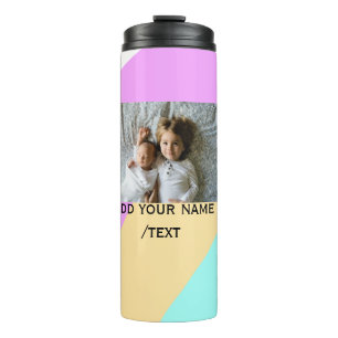 Termo Editar texto nombre personalizado amarillo rosa ve