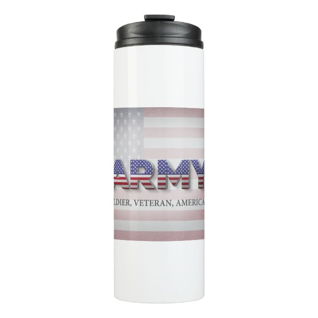 Termo Ejército “Soldado, Veterano, Americano” (Anverso)