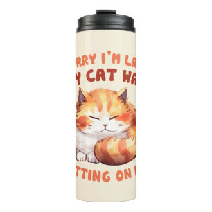 Termo El Adorable Naranja Tabby Cat - Lo siento, estoy a