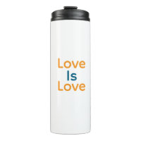 El amor es amor naranja azul orgullo colorido LGBT