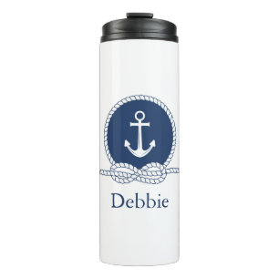 Termo El ancla y la cuerda elegantes el   añaden su