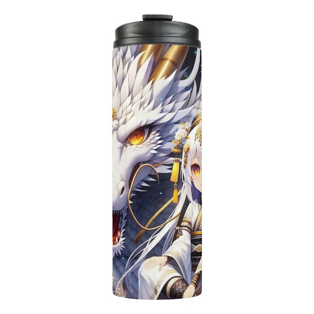 Termo El arte del guerrero y el dragón Chica (Anverso)