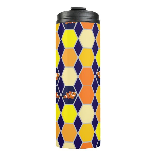 Termo El arte dibujado a mano de pez globo (Anverso)