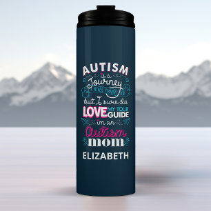 Termo El Autismo Es Un Viaje Nombre Personalizado Mamá A