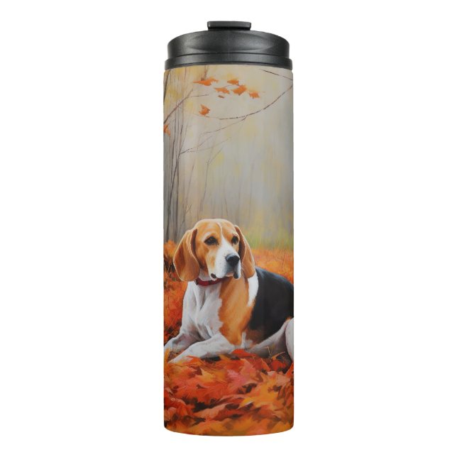 Termo El Beagle en otoño se inspira en las hojas (Anverso)