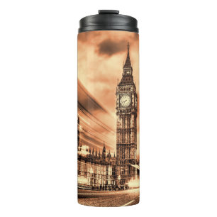 Termo El Big Ben al estilo retro en Londres