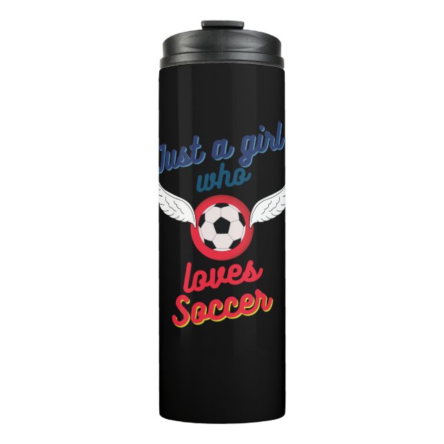Termo El chica que ama el fútbol (Anverso)