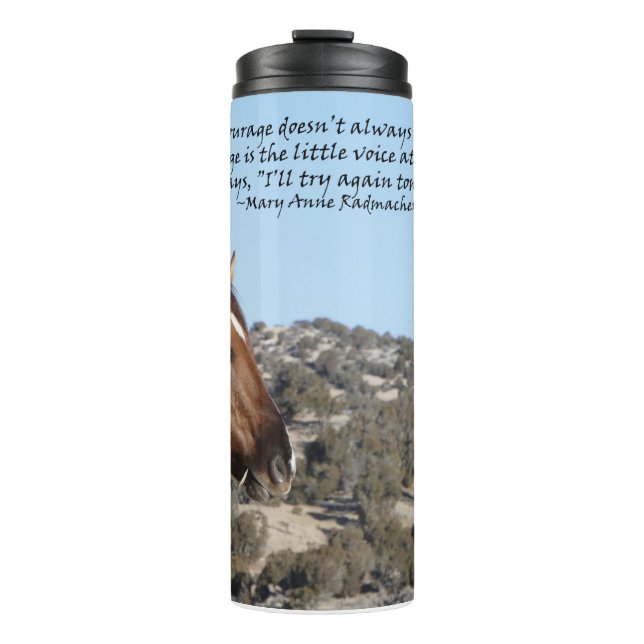 Termo El coraje no siempre ruge (Anverso)