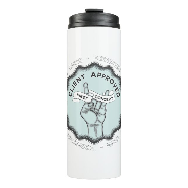 Termo El diseñador gana #1 (Anverso)